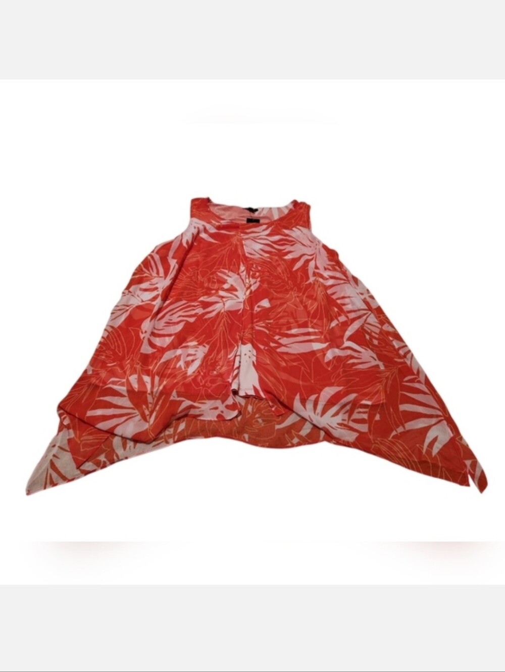 Women’s 1X Alfani Tropic Swirl Sleeveless Top